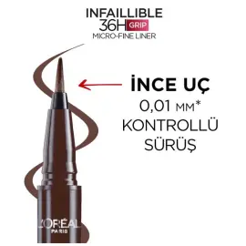 Loreal Paris Infaillible 36H Grip Micro Fine Eyeliner No: 02 - 2