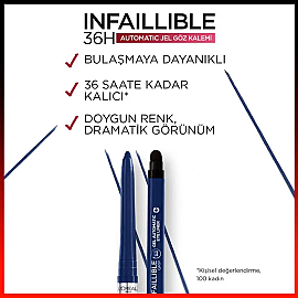 Loreal Paris Infaillible Automatic Gel - Jel Eyeliner - Blue Jersey - 3