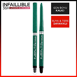 Loreal Paris Infaillible Automatic Gel - Jel Eyeliner Emerald Green - 2