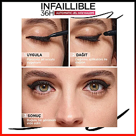 Loreal Paris Infaillible Automatic Jel Göz Kalemi - Kahverengi - 3