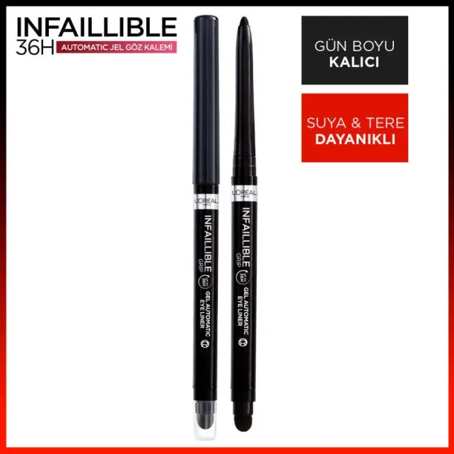 Loreal Paris Infaillible Automatic Jel Göz Kalemi - Yoğun Siyah - 2