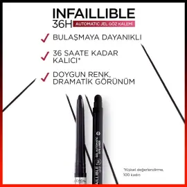 Loreal Paris Infaillible Automatic Jel Göz Kalemi - Yoğun Siyah - 3