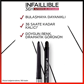 Loreal Paris Infaillible Gel Automatic Eyeliner - Jel Göz Kalemi No: 12 Bronzed Espresso - 3