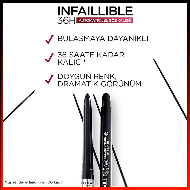 Loreal Paris Infaillible Gel Automatic Eyeliner - Jel Göz Kalemi No: 12 Bronzed Espresso - 3