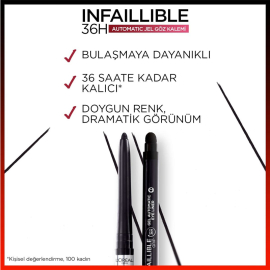 Loreal Paris Infaillible Gel Automatic Eyeliner - Jel Göz Kalemi No: 12 Bronzed Espresso - 3