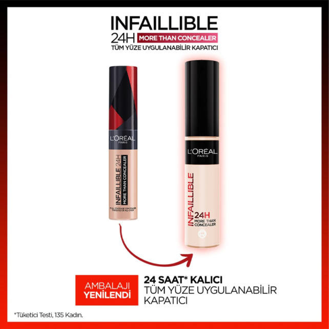 Loreal Paris Infaillible More Than Concealer - Kapatıcı No: 322 Ivory 11ml - 3