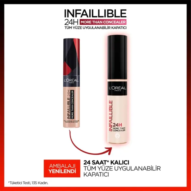 Loreal Paris Infaillible More Than Concealer - Kapatıcı No: 322 Ivory 11ml - 3