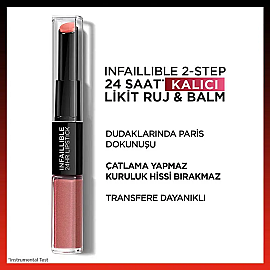 Loreal Paris Infaillible X3N - Çift Taraflı Ruj No: 312 İncessant - 2