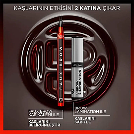 Loreal Paris Infallible Faux Brow - Ultra İnce Kaş Kalemi Dark Brunette 1ml - 5