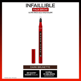 Loreal Paris Infallible Faux Brow - Ultra İnce Kaş Kalemi Dark Brunette 1ml - 2