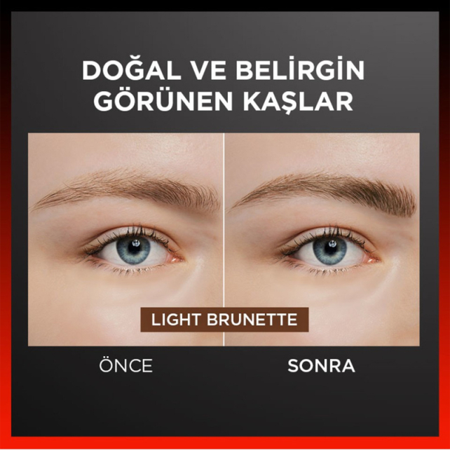 Loreal Paris Infallible Faux Brow - Ultra İnce Kaş Kalemi Light Brunette 1ml - 3