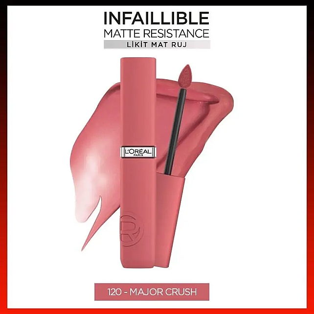 Loreal Paris Infallible La Matte Resistance - Likit Mat Ruj No: 120 Major Crush - 2