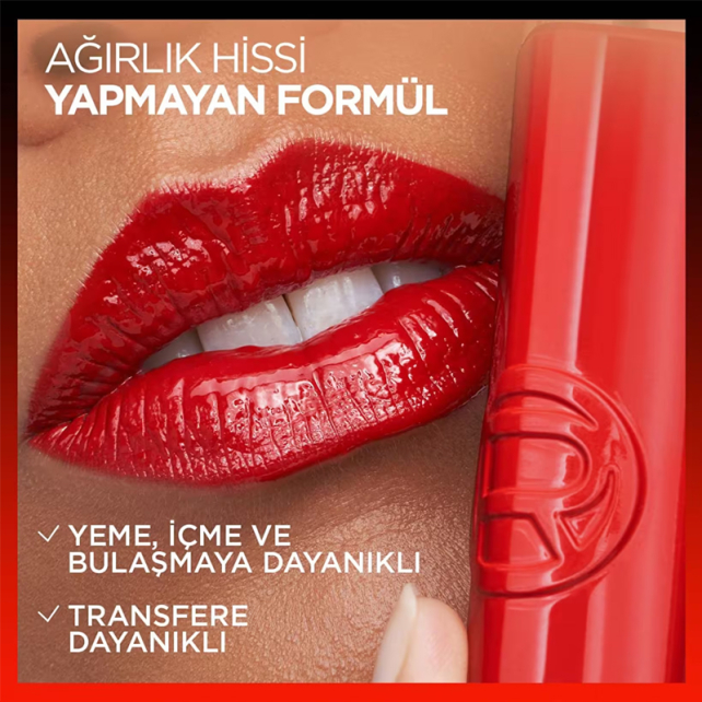 Loreal Paris Laque Resistance - Likit Parlak Ruj No: 215 Drunk In Rose - 6