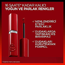 Loreal Paris Laque Resistance - Likit Parlak Ruj No: 420 Rouge Paris - 5
