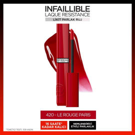 Loreal Paris Laque Resistance - Likit Parlak Ruj No: 420 Rouge Paris - 2