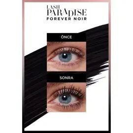 Loreal Paris Lash Paradise Forever Noir - Hacim ve Uzunluk Kazandıran Maskara - Siyah - 5