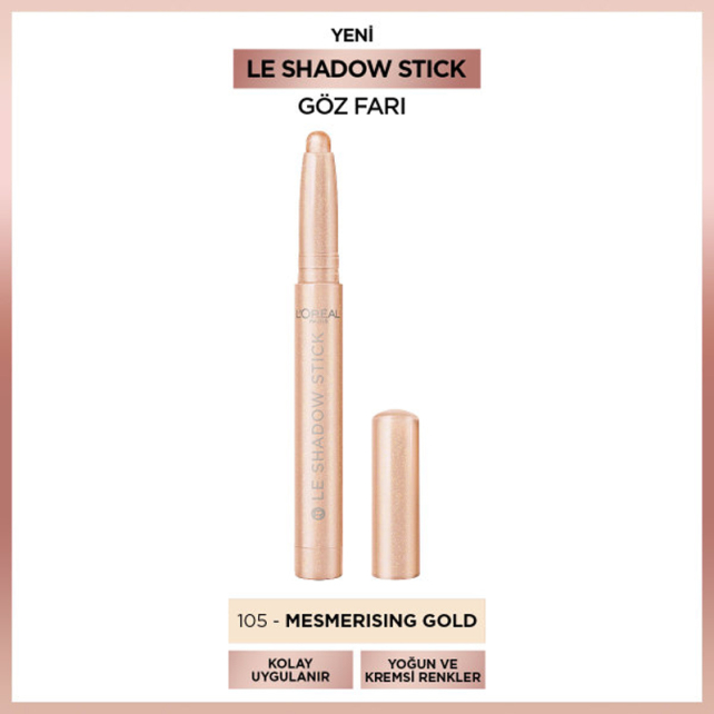 Loreal Paris Le Shadow - Stick Göz Farı No: 105 Mesmerizing Gold - 2