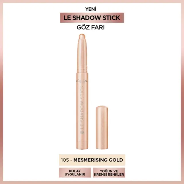 Loreal Paris Le Shadow - Stick Göz Farı No: 105 Mesmerizing Gold - 2