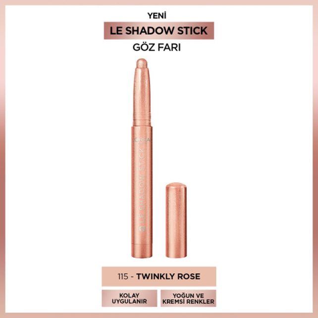 Loreal Paris Le Shadow - Stick Göz Farı No: 115 Twinkly Rose - 2