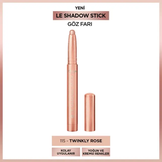 Loreal Paris Le Shadow - Stick Göz Farı No: 115 Twinkly Rose - 2