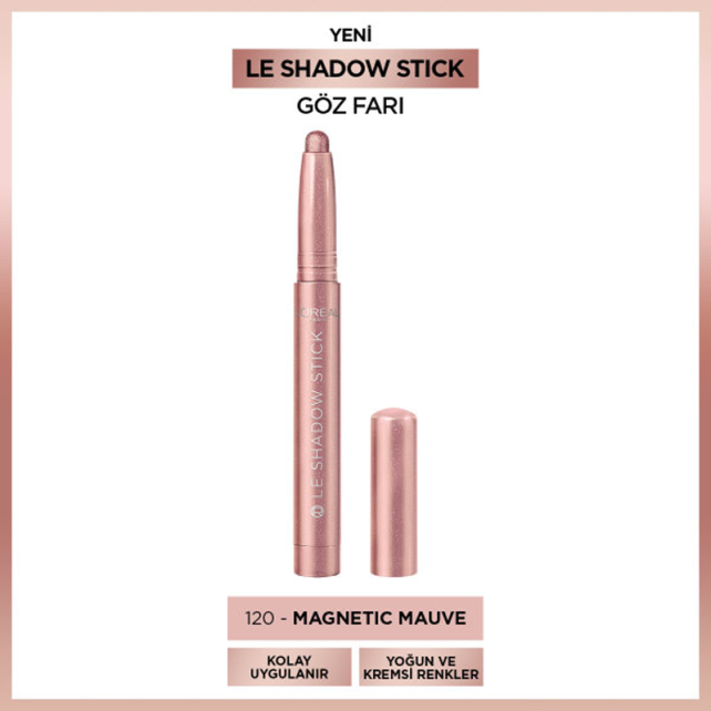 Loreal Paris Le Shadow - Stick Göz Farı No: 120 Magnetic Mauve - 2