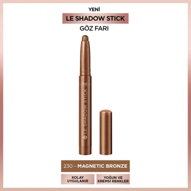 Loreal Paris Le Shadow - Stick Göz Farı No: 230 Magnetic Bronze - 2