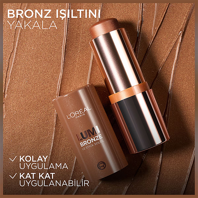 Loreal Paris Lumi Bronze Le Stick Soleil - Stick Bronzlaştırıcı No: 110 Toasted Sunlight - 9