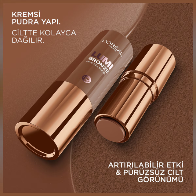 Loreal Paris Lumi Bronze Le Stick Soleil - Stick Bronzlaştırıcı No: 110 Toasted Sunlight - 6