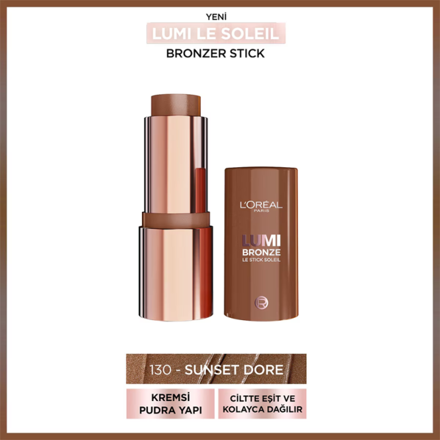 Loreal Paris Lumi Bronze Le Stick Soleil - Stick Bronzlaştırıcı No: 130 - 2