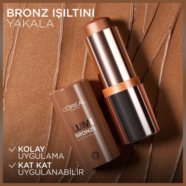 Loreal Paris Lumi Bronze Le Stick Soleil - Stick Bronzlaştırıcı No: 130 Sunset Dore - 7