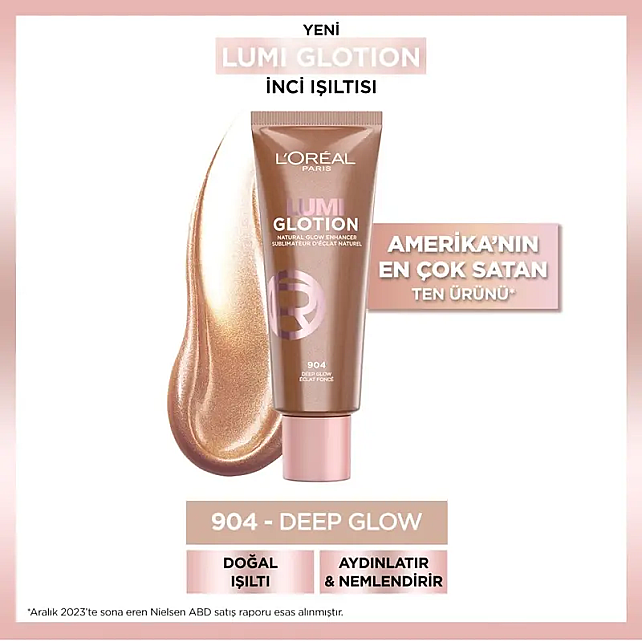 Loreal Paris Lumi Glotion - Nemlendirici ve Aydınlatıcı No: 904 Deep Glow 40ml - 2