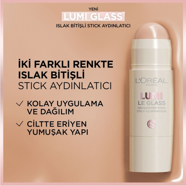 Loreal Paris Lumi Le Glass Highlighter - Stick Aydınlatıcı No: 610 Glassy Pearl Eclat - 4