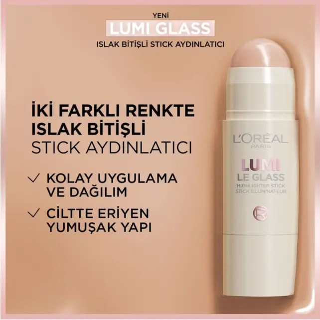Loreal Paris Lumi Le Glass Highlighter - Stick Aydınlatıcı No: 610 Glassy Pearl Eclat - 4