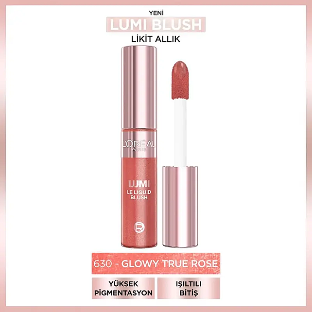 Loreal Paris Lumi Liquid Blush - Likit Allık No: 630 Glowy True - 2
