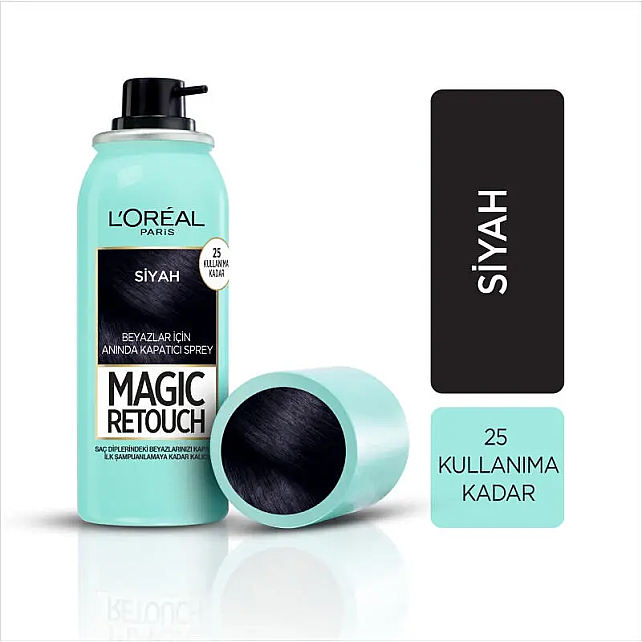 Loreal Paris Magic Retouch - Beyaz Kapatıcı Saç Spreyi No: 01 - 3