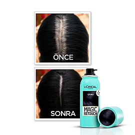 Loreal Paris Magic Retouch - Beyaz Kapatıcı Saç Spreyi No: 01 - 4