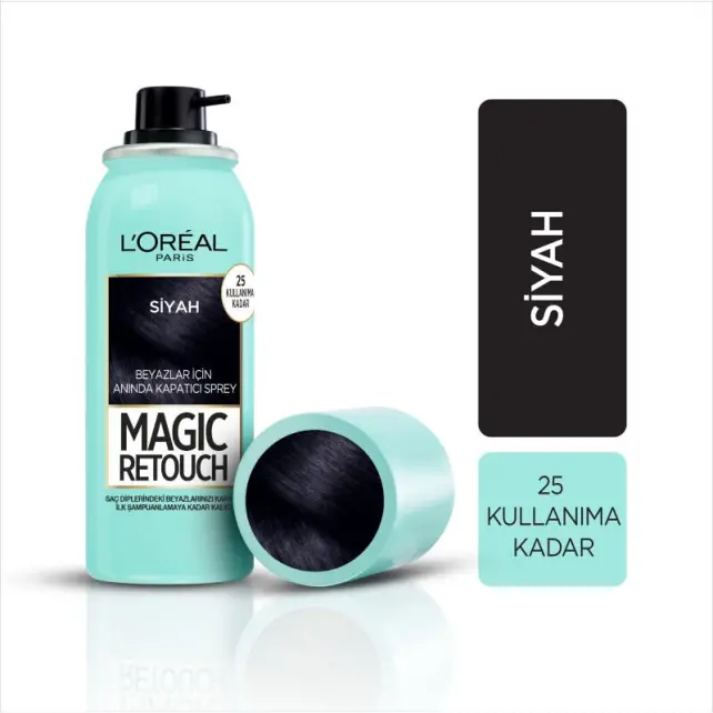 Loreal Paris Magic Retouch - Beyaz Kapatıcı Saç Spreyi No: 01 - 3