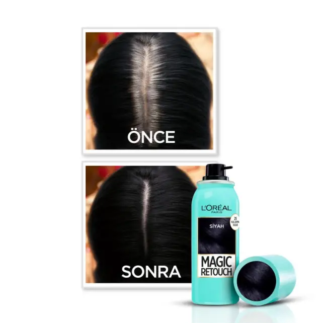Loreal Paris Magic Retouch - Beyaz Kapatıcı Saç Spreyi No: 01 - 4