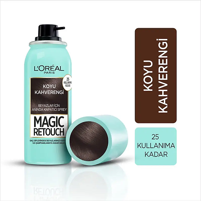 Loreal Paris Magic Retouch - Beyazlar İçin Anında Kapatıcı Sprey No: 02 Brun 75ml - 3