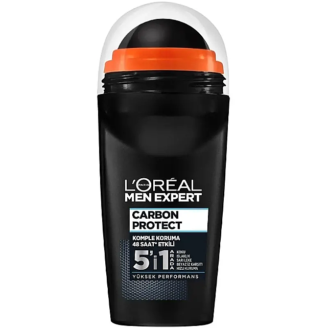 Loreal Paris Men Expert Carbon Protect 5'i 1 Arada - Roll-On Deodorant 50ml - 1