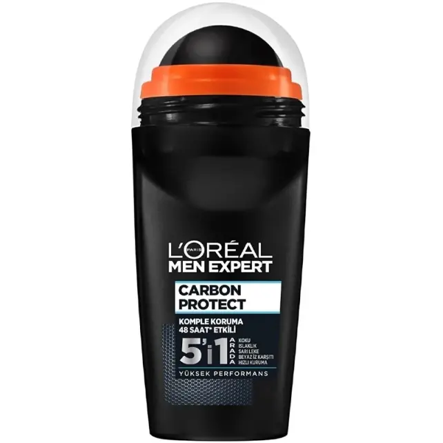 Loreal Paris Men Expert Carbon Protect 5'i 1 Arada - Roll-On Deodorant 50ml - 1