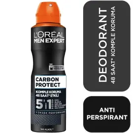 Loreal Paris Men Expert Carbon Protect 5'i 1 Arada - Sprey Deodorant 150ml - 2