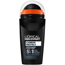 Loreal Paris Men Expert Carbon Protect 5'in1 Arada - Roll-On Deodorant 50ml - 1