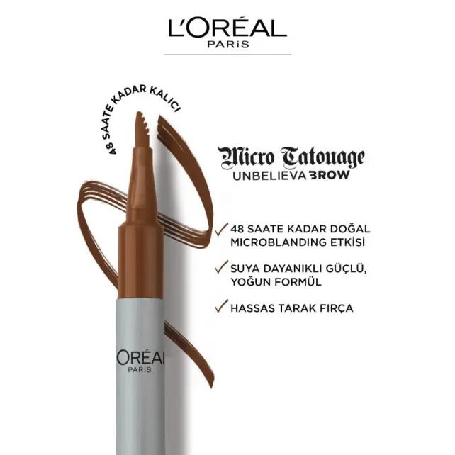 Loreal Paris Micro Tatouage Unbelieva Brow Kaş Kalemi No: 108 - 3