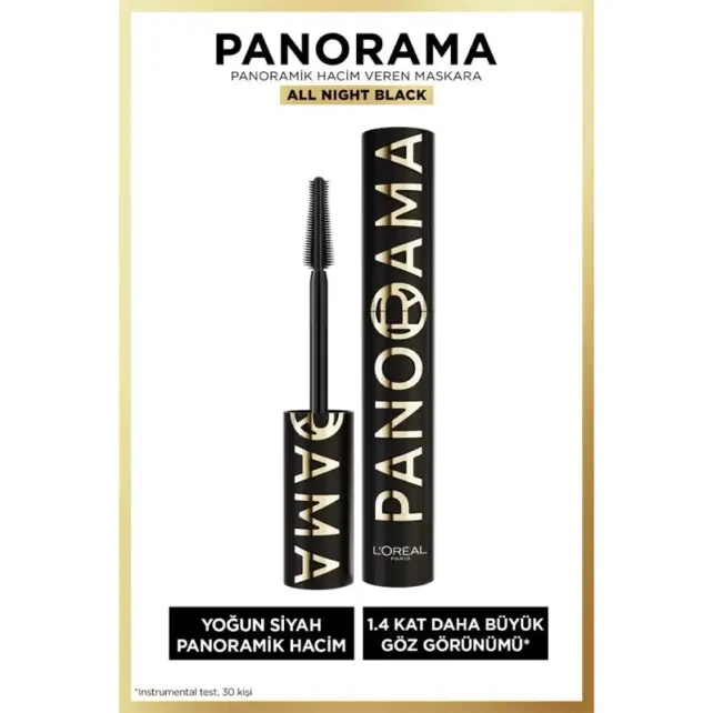 L'Oreal Paris Panorama Chromatic Maskara - All Night Black/Gece Siyahı 9.9ml - 2
