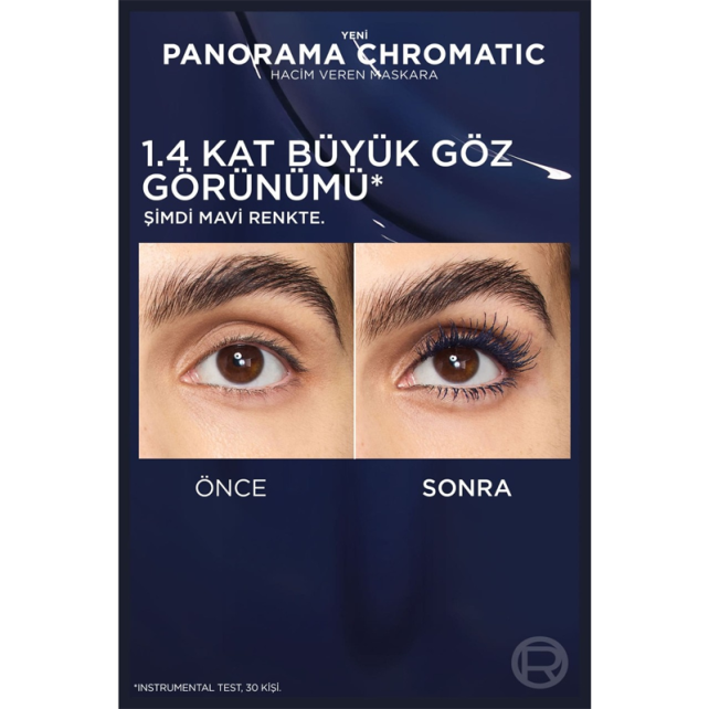 Loreal Paris Panorama Chromatic Maskara - Blue Seudede/Mavi 9.9ml - 6