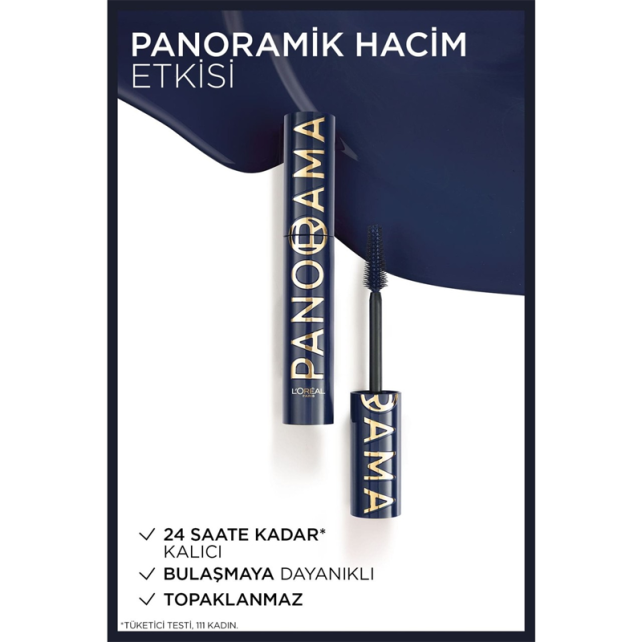 Loreal Paris Panorama Chromatic Maskara - Blue Seudede/Mavi 9.9ml - 5