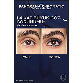 Loreal Paris Panorama Chromatic Maskara - Blue Seudede/Mavi 9.9ml - 6