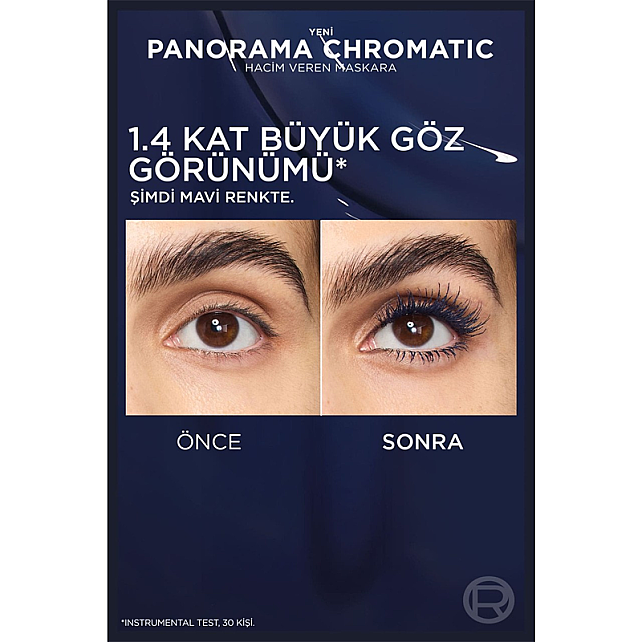Loreal Paris Panorama Chromatic Maskara - Blue Seudede/Mavi 9.9ml - 6