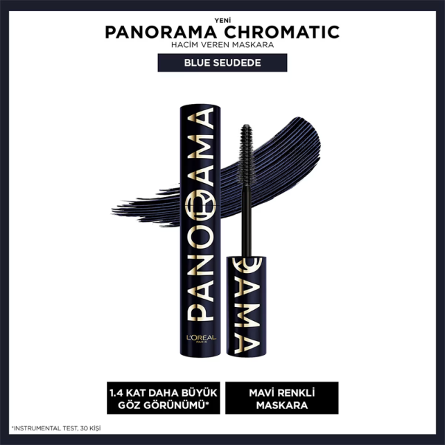 Loreal Paris Panorama Chromatic Maskara - Blue Seudede/Mavi 9.9ml - 2